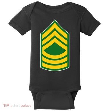 Master Sergeant Military Badge Baby Bodysuit