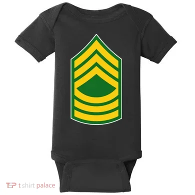 Master Sergeant Military Badge Baby Bodysuit
