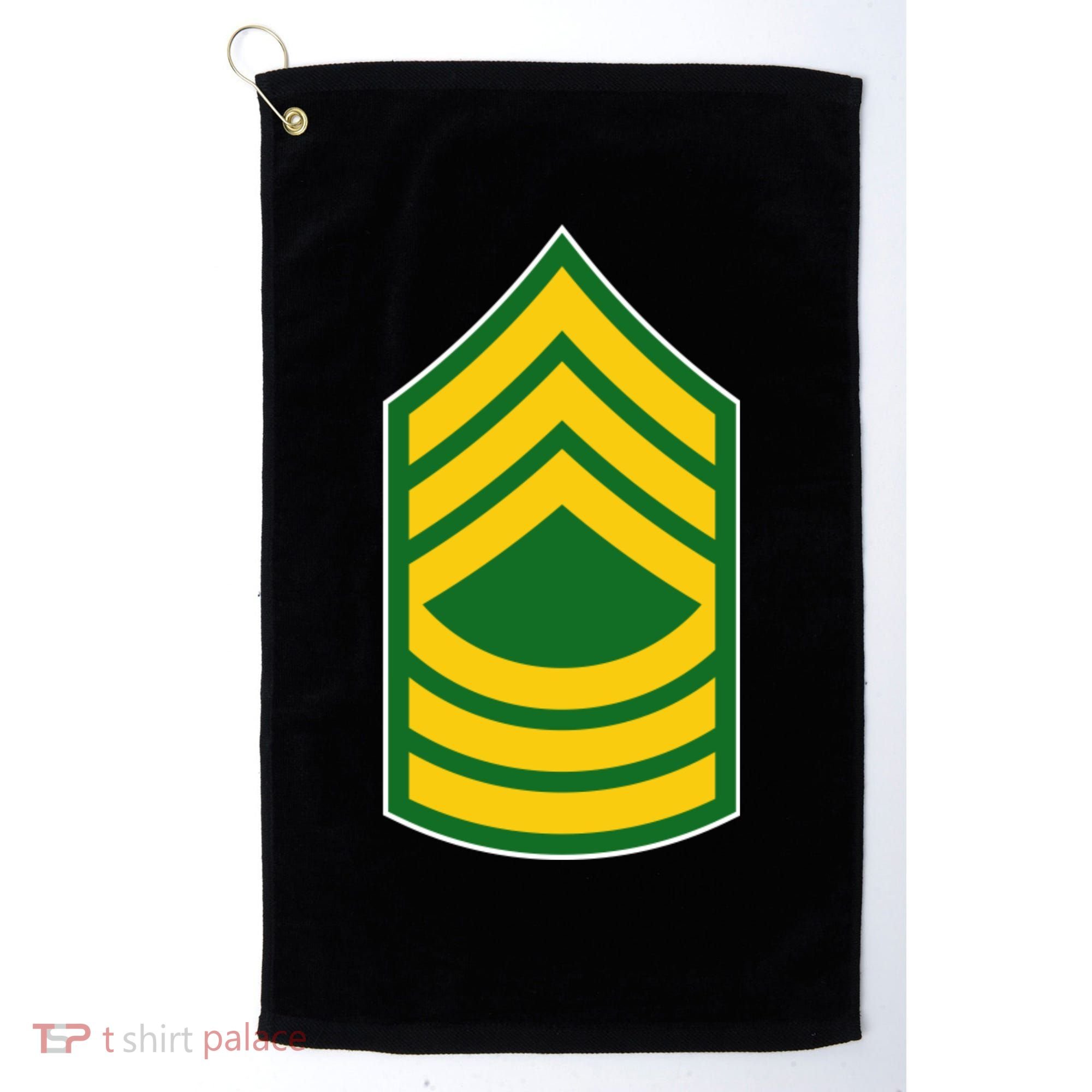 Master Sergeant Military Badge Golf Towel