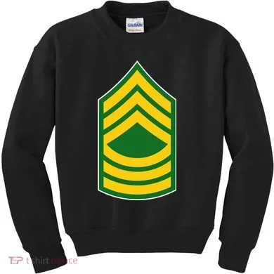 Master Sergeant Military Badge Kids Sweatshirt