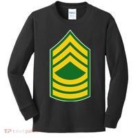 Master Sergeant Military Badge Kids Long Sleeve Shirt thumb 0