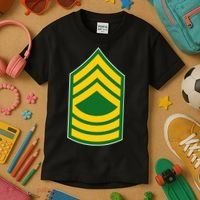 Master Sergeant Military Badge Kids T-Shirt thumb 3