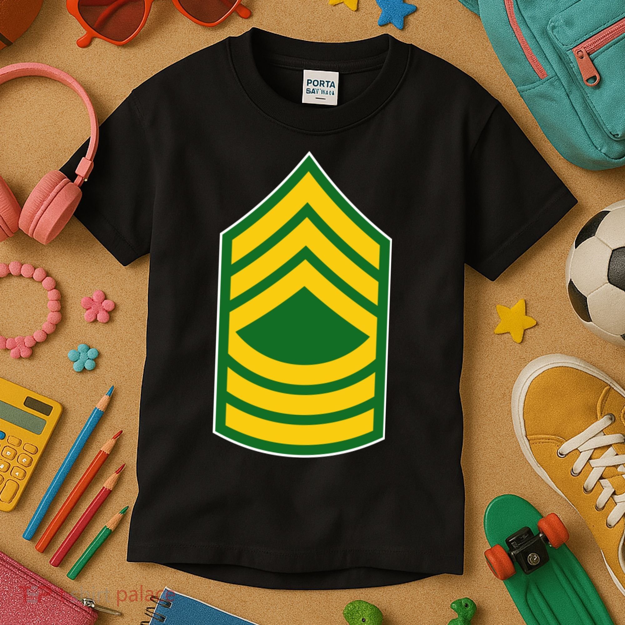 Master Sergeant Military Badge Kids T-Shirt