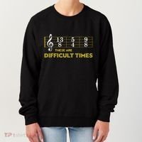 Musician Sheet Music These Are Difficult Times Women's Sweatshirt thumb 0