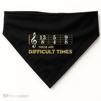 Musician Sheet Music These Are Difficult Times USA-Made Doggie Bandana thumb 0