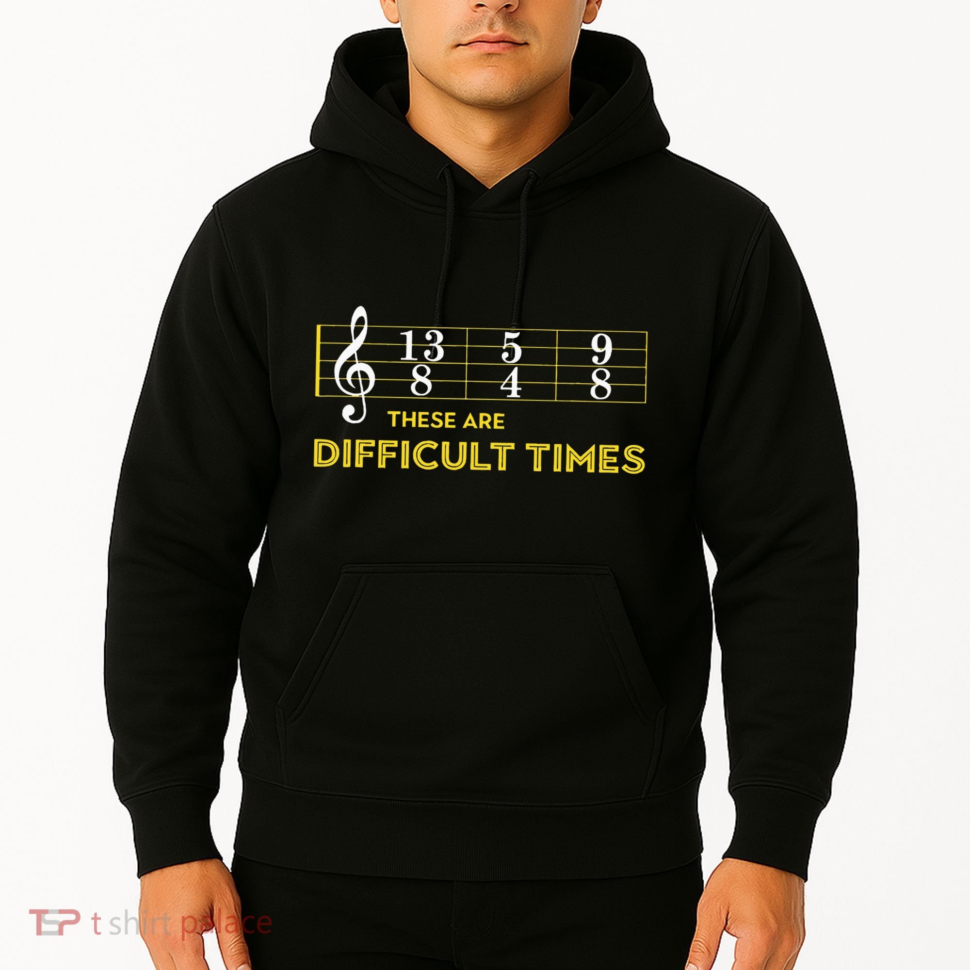 Musician Sheet Music These Are Difficult Times Hoodie