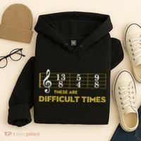 Musician Sheet Music These Are Difficult Times Hoodie thumb 4