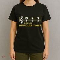 Musician Sheet Music These Are Difficult Times T-Shirt thumb 4