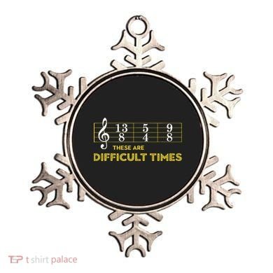 Musician Sheet Music These Are Difficult Times Ornament