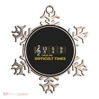 Musician Sheet Music These Are Difficult Times Ornament thumb 0