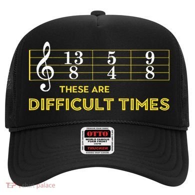 Musician Sheet Music These Are Difficult Times Hat