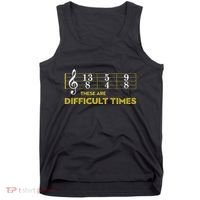 Musician Sheet Music These Are Difficult Times Tank Top thumb 0
