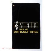 Musician Sheet Music These Are Difficult Times Golf Towel thumb 0