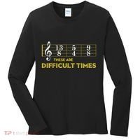 Musician Sheet Music These Are Difficult Times Women's Long Sleeve Shirt thumb 0