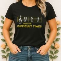 Musician Sheet Music These Are Difficult Times Women's T-Shirt thumb 2