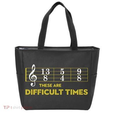 Musician Sheet Music These Are Difficult Times Tote Bag