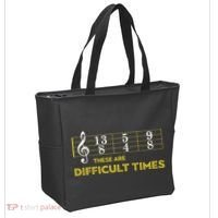 Musician Sheet Music These Are Difficult Times Tote Bag thumb 2