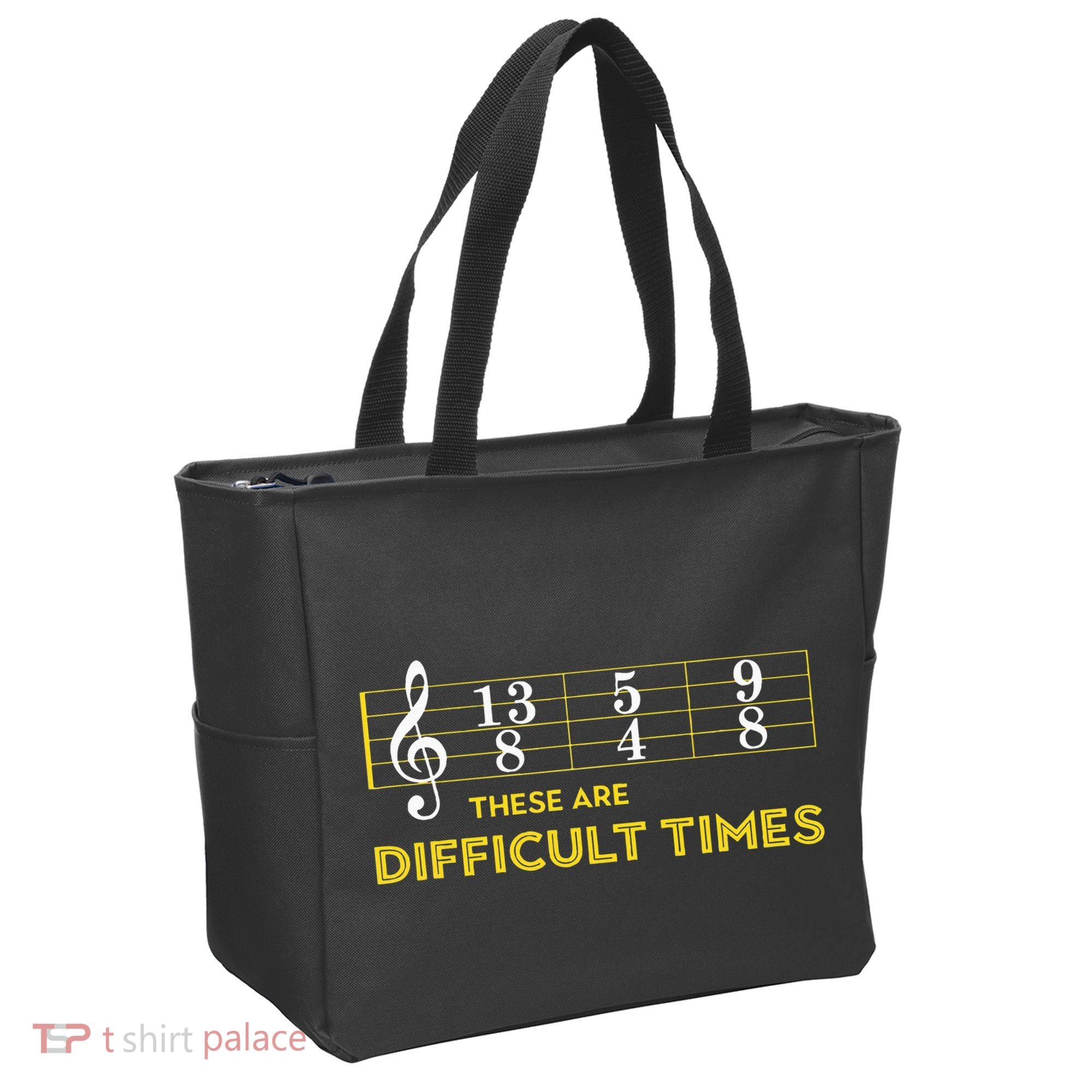Musician Sheet Music These Are Difficult Times Tote Bag