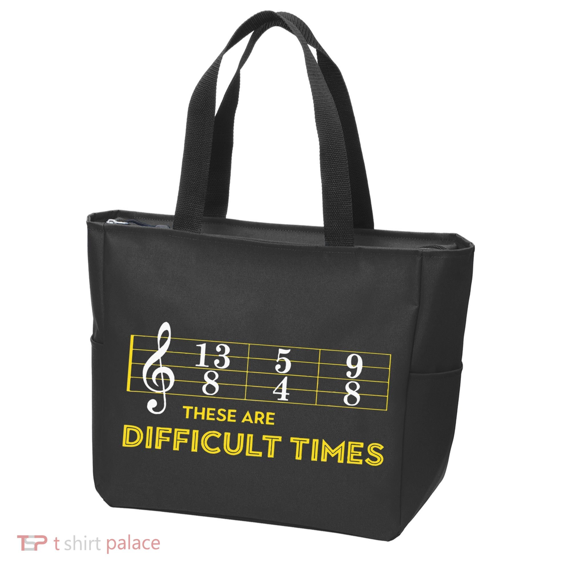 Musician Sheet Music These Are Difficult Times Tote Bag