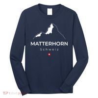 Matterhorn Switzerland Mountains Rockclimbing Hiking Long Sleeve Shirt thumb 0