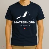 Matterhorn Switzerland Mountains Rockclimbing Hiking T-Shirt thumb 3