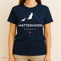 Matterhorn Switzerland Mountains Rockclimbing Hiking T-Shirt thumb 4