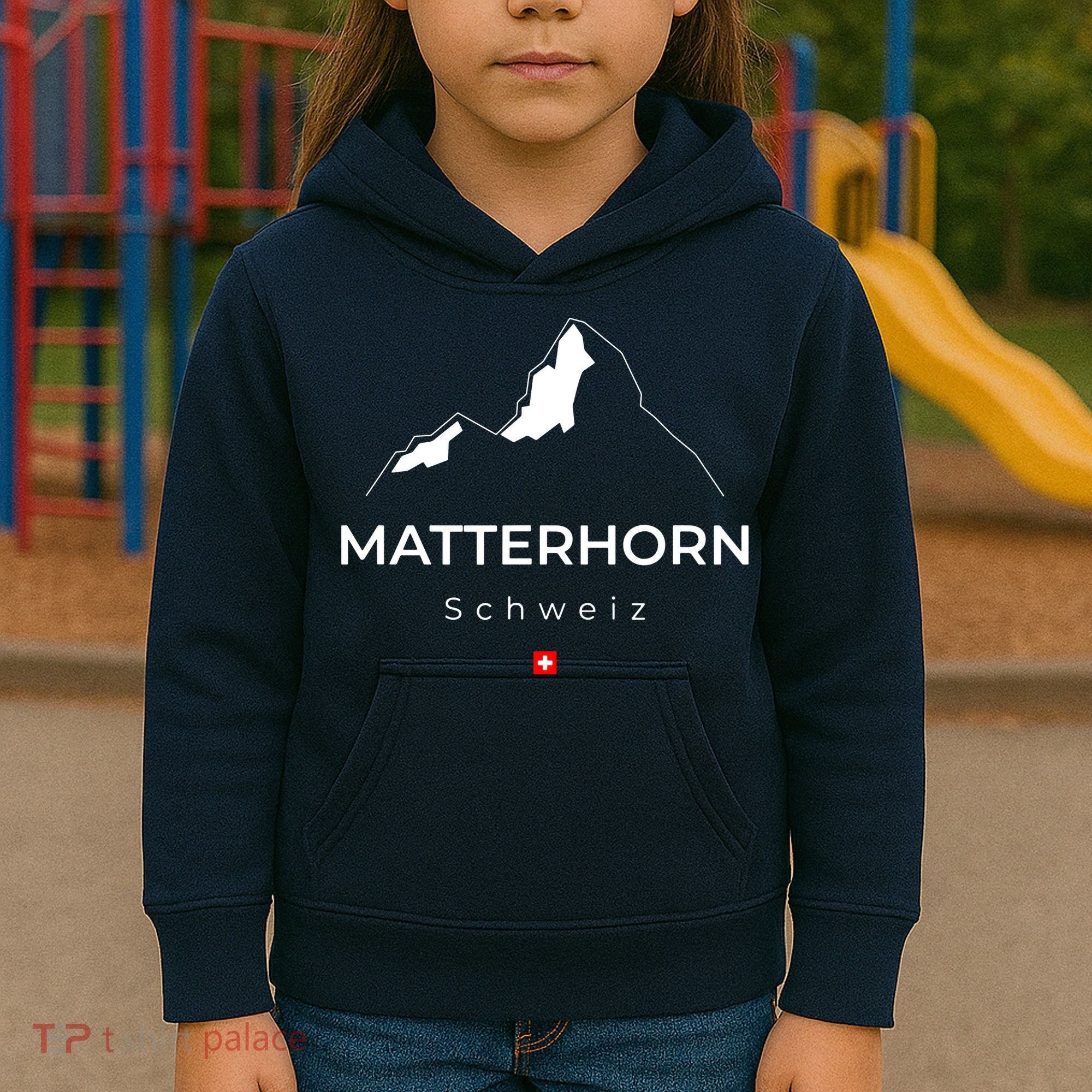 Matterhorn Switzerland Mountains Rockclimbing Hiking Kids Hoodie