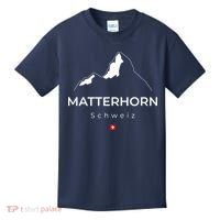 Matterhorn Switzerland Mountains Rockclimbing Hiking Kids T-Shirt thumb 0