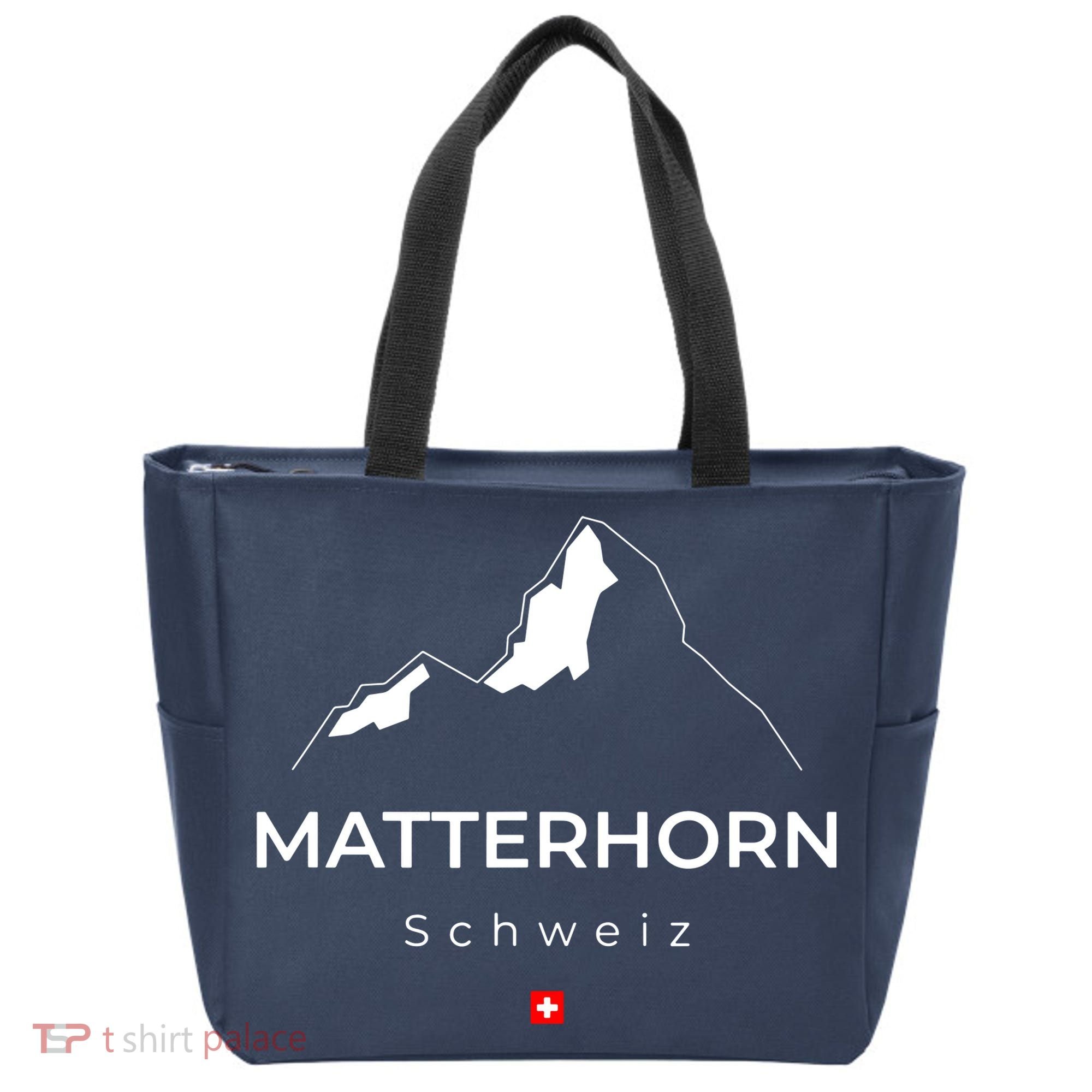 Matterhorn Switzerland Mountains Rockclimbing Hiking Tote Bag