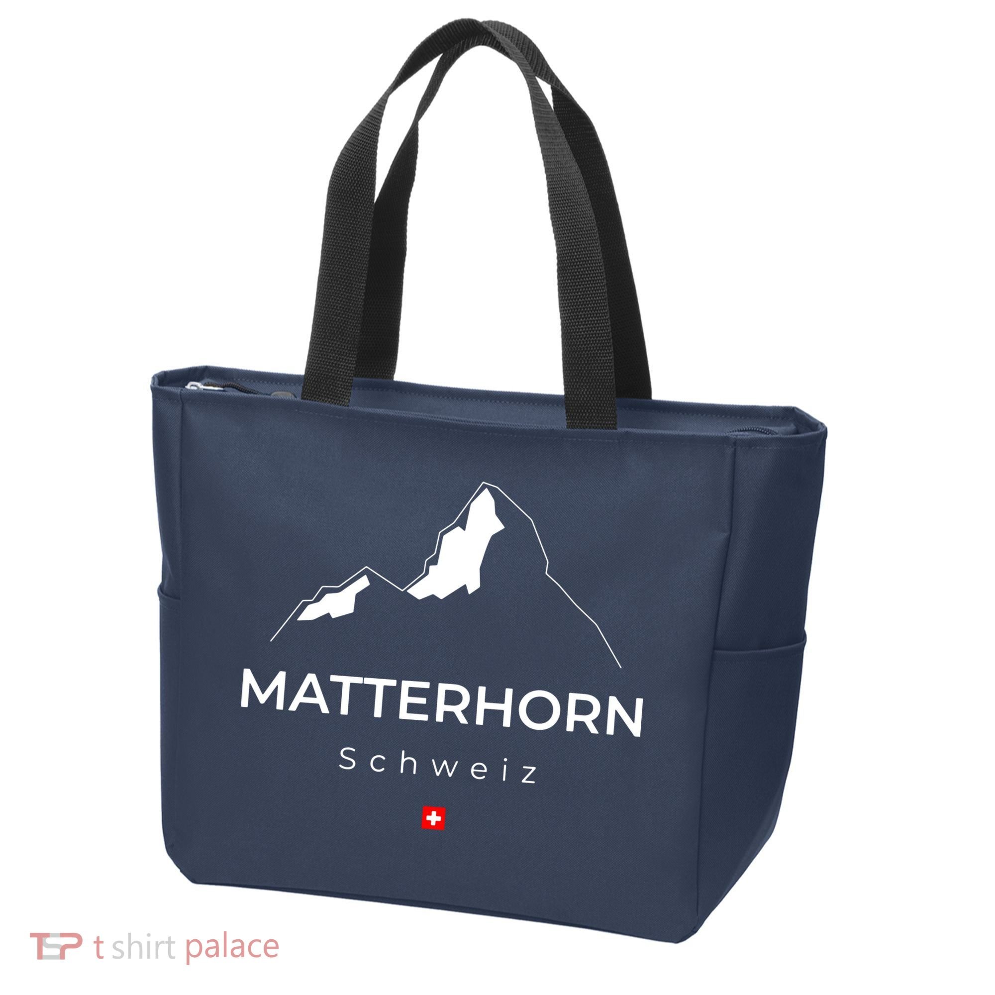 Matterhorn Switzerland Mountains Rockclimbing Hiking Tote Bag