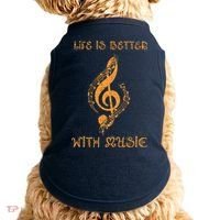 Musical Sheet Musical Note Melody Harmony Musician Doggie Tank thumb 0