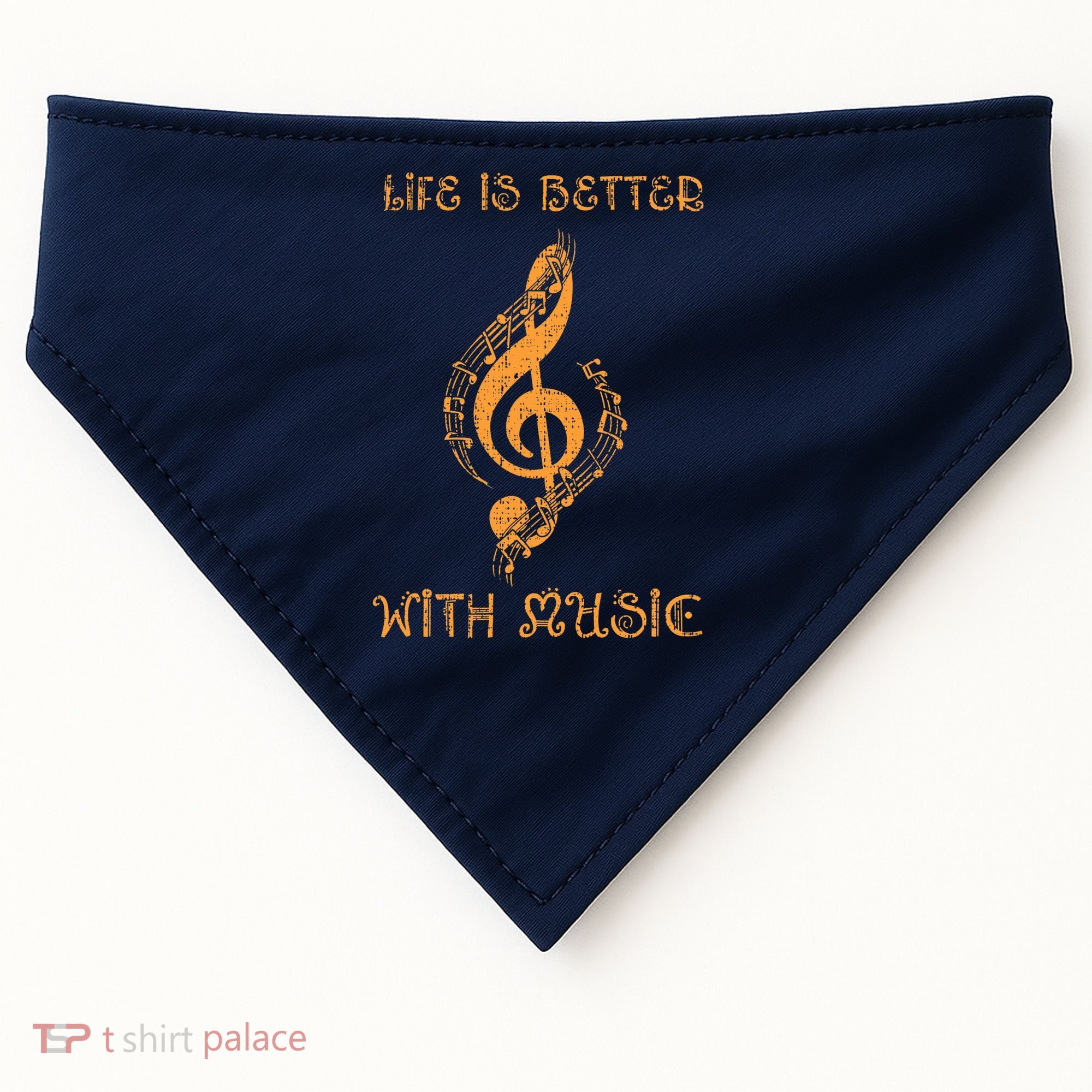 Musical Sheet Musical Note Melody Harmony Musician USA-Made Doggie Bandana