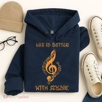 Musical Sheet Musical Note Melody Harmony Musician Hoodie thumb 4