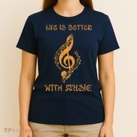 Musical Sheet Musical Note Melody Harmony Musician T-Shirt thumb 4