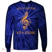 Musical Sheet Musical Note Melody Harmony Musician Tie-Dye Long Sleeve Shirt thumb 0