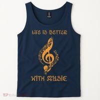 Musical Sheet Musical Note Melody Harmony Musician Tank Top thumb 2