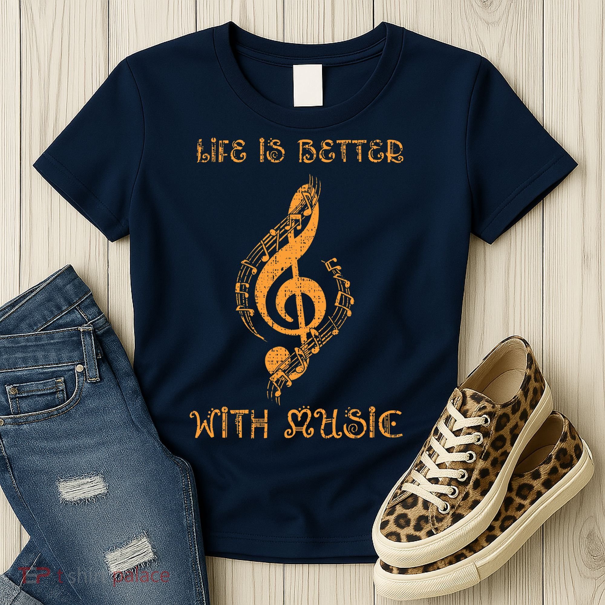Musical Sheet Musical Note Melody Harmony Musician Women's T-Shirt