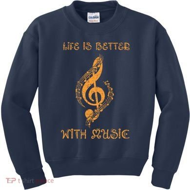 Musical Sheet Musical Note Melody Harmony Musician Kids Sweatshirt