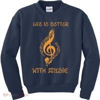 Musical Sheet Musical Note Melody Harmony Musician Kids Sweatshirt thumb 0