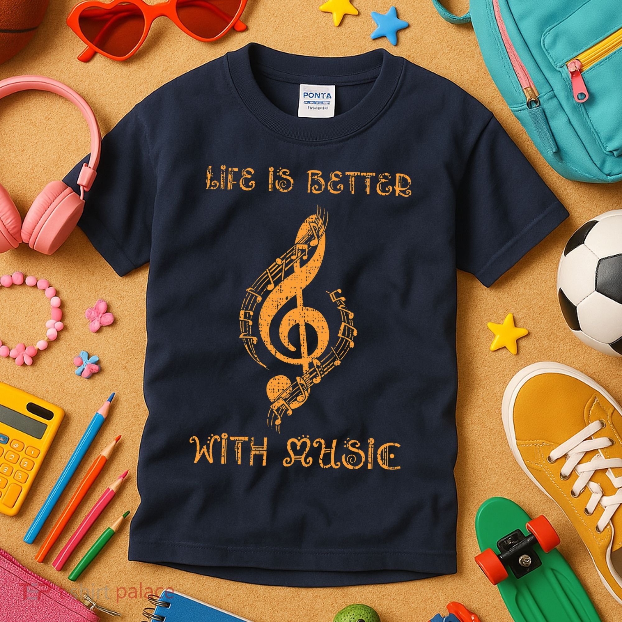 Musical Sheet Musical Note Melody Harmony Musician Kids T-Shirt