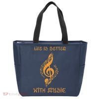 Musical Sheet Musical Note Melody Harmony Musician Tote Bag thumb 0