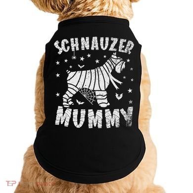 Miniature Schnauzer Mummy Halloween Gift Doggie Tank