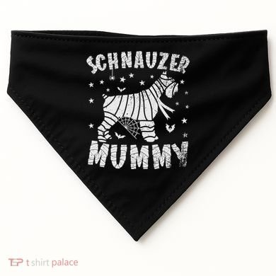 Miniature Schnauzer Mummy Halloween Gift USA-Made Doggie Bandana