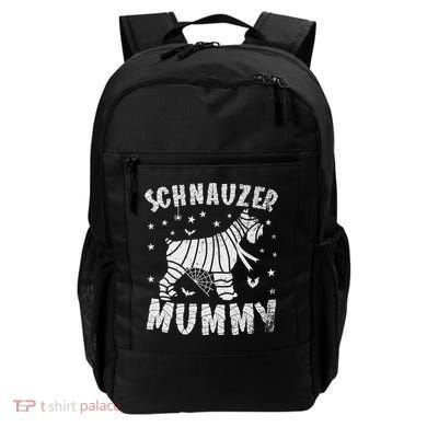 Miniature Schnauzer Mummy Halloween Gift Backpack