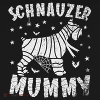 Miniature Schnauzer Mummy Halloween Gift Bucket Hat thumb 4