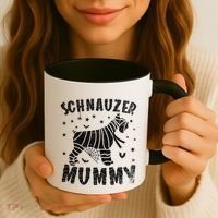 Miniature Schnauzer Mummy Halloween Gift Coffee Mug thumb 3