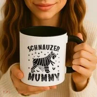 Miniature Schnauzer Mummy Halloween Gift Coffee Mug thumb 3