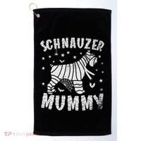 Miniature Schnauzer Mummy Halloween Gift Golf Towel thumb 0
