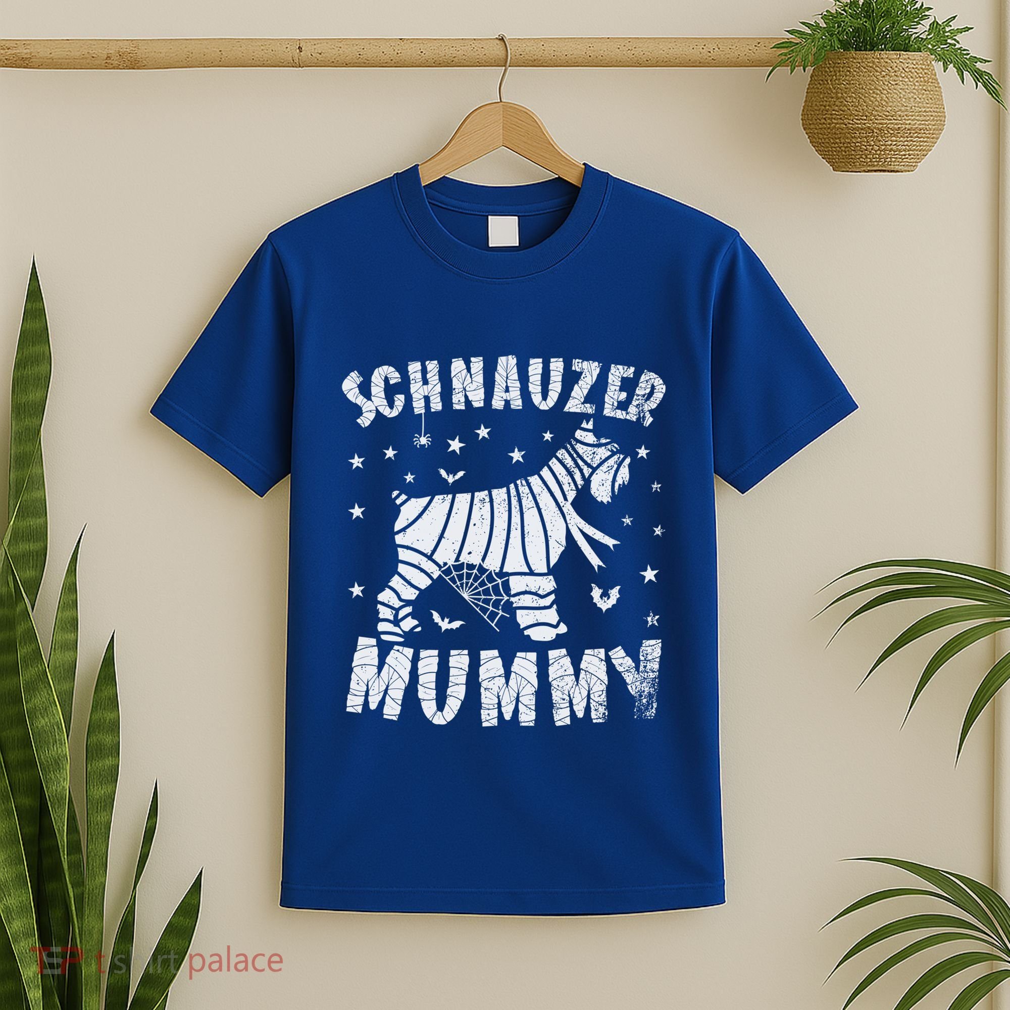 Miniature Schnauzer Mummy Halloween Gift T-Shirt