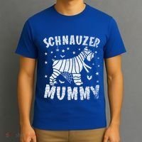 Miniature Schnauzer Mummy Halloween Gift T-Shirt thumb 3